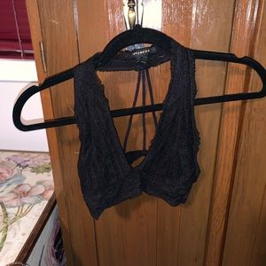 Revamped black bralette